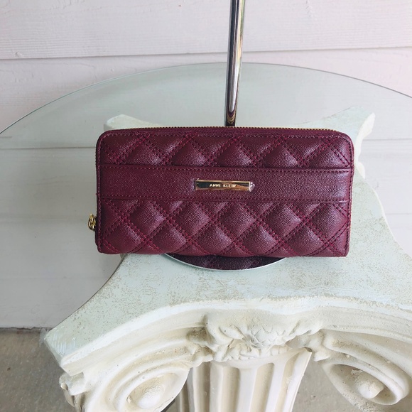 Anne Klein Handbags - Anne Klein Quilted Burgundy Wallet New Without Tag